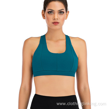 Fitness Athletic Exercise Running Bra Activewear Yoga Tops